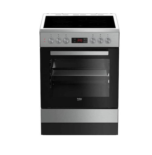 Beko FSM 67320 DXT Κουζίνα 65lt με Κεραμικές Εστίες Π60εκ. Inox