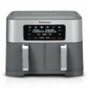 Rohnson Φριτέζα Αέρος με Διπλό Αποσπώμενο Κάδο 8.5lt Γκρι