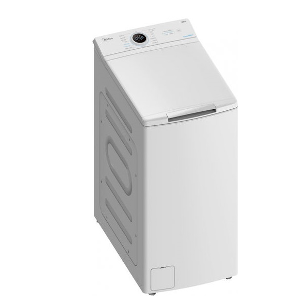 Midea Πλυντήριο Ρούχων Άνω Φόρτωσης 8kg με Τεχνολογία Ατμού 1300 Στροφών Drum Clean MF100T80B/W-GR