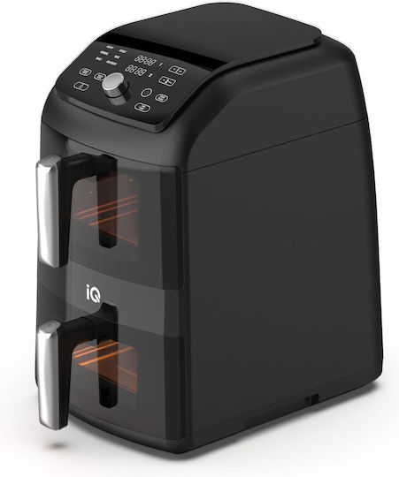 IQ Air Fryer με Διπλό Αποσπώμενο Κάδο 11lt Μαύρο AF-008