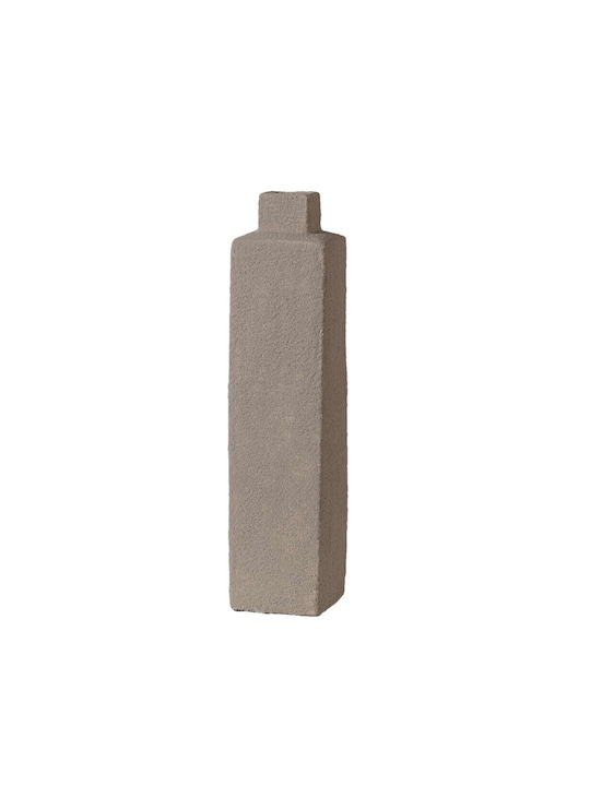 Διακοσμητικό Βάζο Κεραμικό Μπεζ 11.5x11.5xΥ45cm