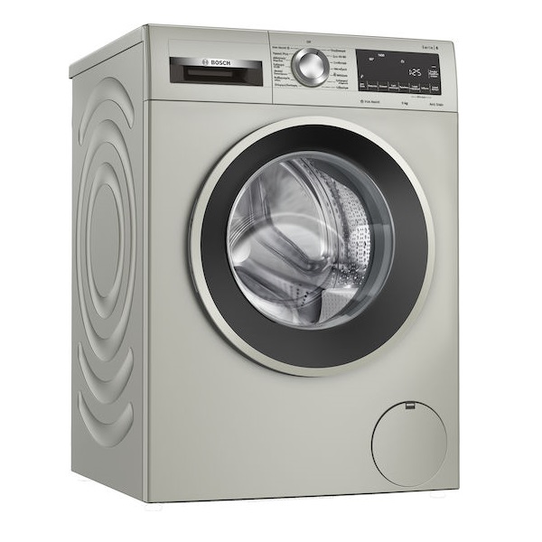 Bosch Πλυντήριο Ρούχων 9kg 1400 Στροφών Iron Assist Γκρι WGG244ZXGR